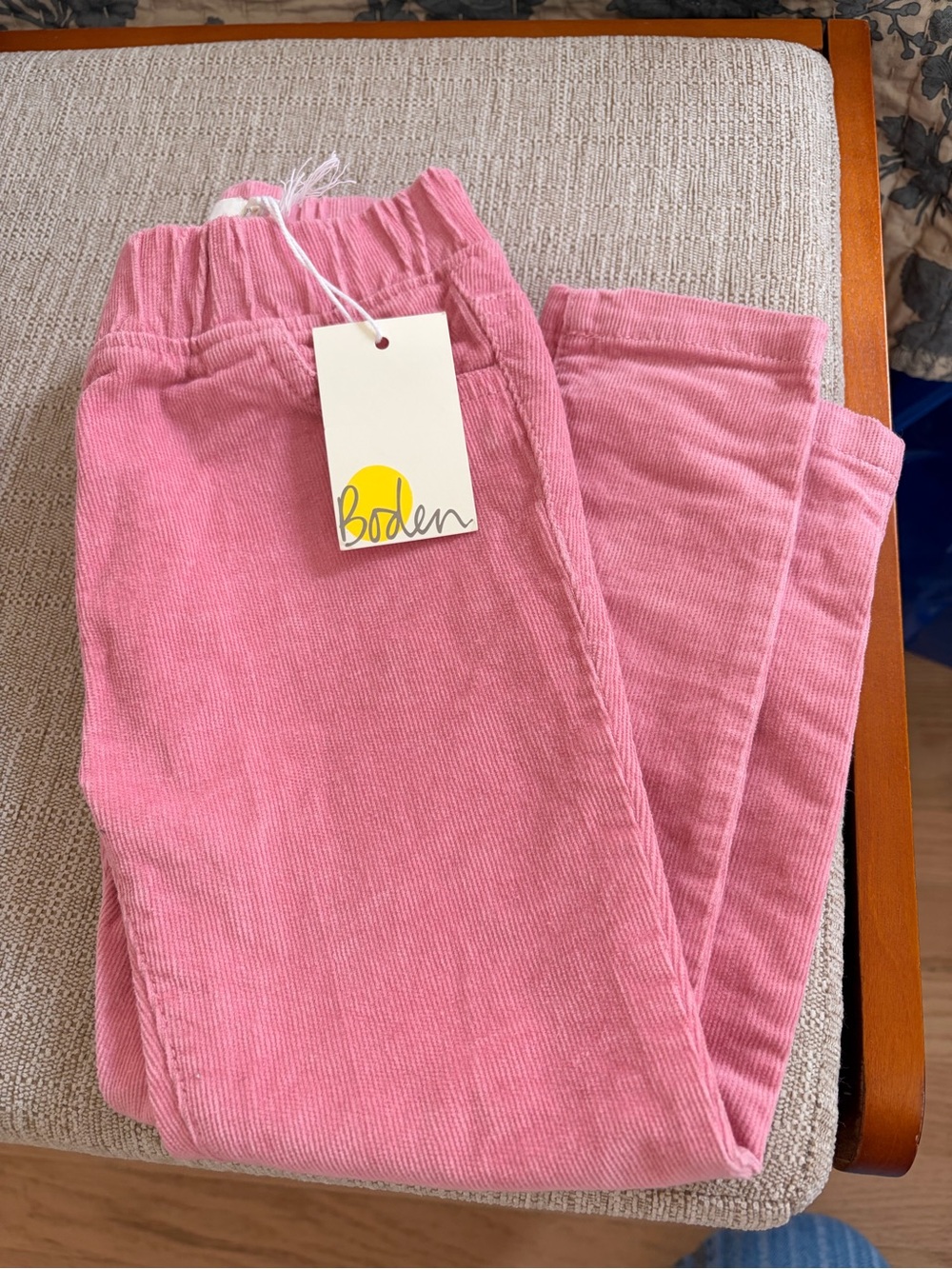 Boden Girls Pink Corduroy Pants